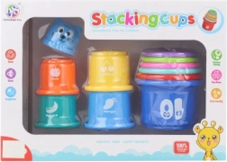 Vasos de plástico apilables para niños