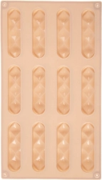 Molde de silicona para galletas y pralinés beige 29,5 × 17 × 1,5 cm