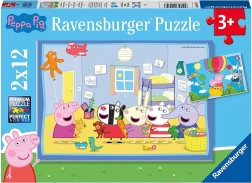 Peppa Pig: Aventura de Peppa puzzle 2x12 piezas