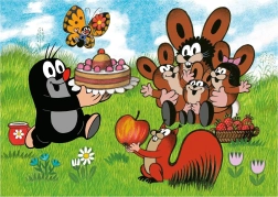 Dino Puzzle Krtek Cumpleaños 24 Maxi Piezas