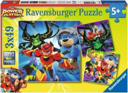 Puzzle Ravensburger Power Players 3×49 piezas