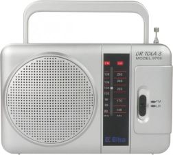 Radio portátil ELLRA Tola plateado