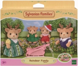Sylvanian Families familia de renos con trineo