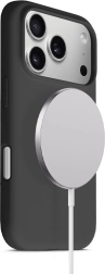 Funda magnética de silicona Color Cover para Apple iPhone 17 Pro (negra, MagSafe)