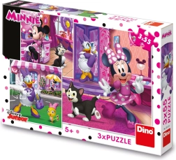 Puzzle Dino Disney Minnie 3×55 piezas