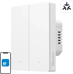 Sonoff M5 Matter interruptor inteligente de pared de 2 canales para marco