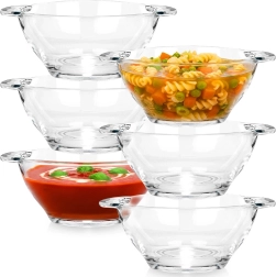 Cuencos de vidrio para sopa 420 ml, set de 6 uds.