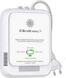 Detector de monóxido de carbono con alarma de 85 dB y LED