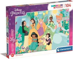 Puzzle brillante Clementoni Disney princesas en el jardín 104 piezas