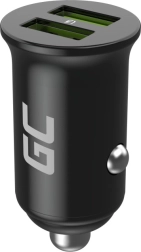 Cargador de coche GREENCELL PowerRide Nano 36W, 2× USB-A, carga rápida Ultra Charge