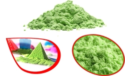Arena sensorial para niños 1 kg en bolsa – Verde