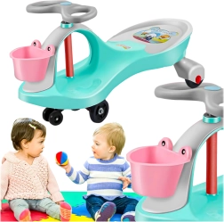 Correpasillos gravitacional de equilibrio tipo swing car para niños – verde