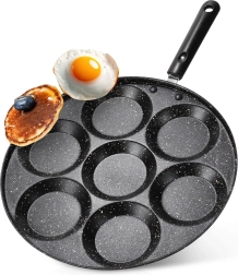 Sartén de granito para huevos con 7 moldes BASIC LINE 30 cm