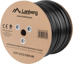 LANBERG cable de red exterior FTP Cat5e CU, 305 m, alambre
