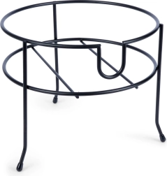 Soporte metálico para dispensador de bebidas con grifo, negro, 23 cm