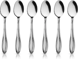 Cucharillas de acero inoxidable para espresso CONIC, set de 6 uds.