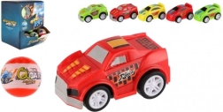 Bola sorpresa con coche de plástico de 5 cm de retroceso
