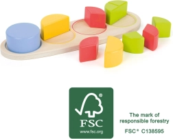 Small Foot Tabla Educativa de Fracciones de Madera