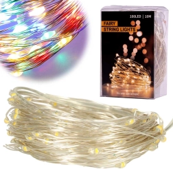 Guirnaldas luminosas navideñas de alambre LED 10 m, 100 LED – Multicolor