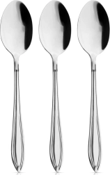 Set de cucharas de mesa de acero inoxidable CONIC, 3 uds