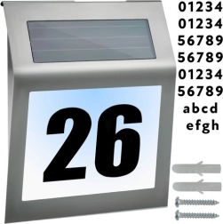 Número de casa iluminado solar