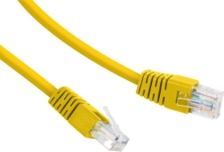 Cable patch de red Cat.6 UTP 0,25 m amarillo