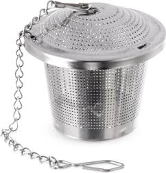Colador de té de acero inoxidable con cadena 4,5 cm