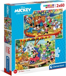 Puzzle 2×60 piezas – MICKEY Y AMIGOS