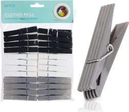 Pinzas de plástico para la ropa Ultra Clean 24 uds