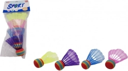 Volantes de bádminton de colores 4 uds