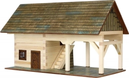 Maqueta de construcción de madera para pegar WALACHIA – cobertizo 1:32