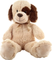 Perro de peluche beige 90 cm