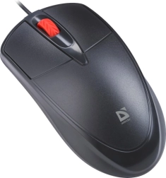Ratón con cable silencioso DEFENDER ICON MB-057 1000 DPI negro