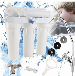 Ionizador y filtro de agua de ósmosis inversa de 5 etapas bajo fregadero