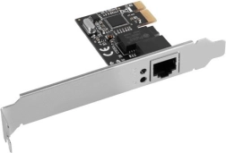 Tarjeta de red PCIe 1x RJ45 1 Gb/s con perfil bajo LANBERG (RTL8111C)
