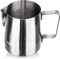 Jarra de leche de acero inoxidable con medidor 350 ml
