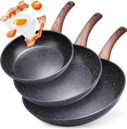 Juego de sartenes de granito Black&Wood 20/24/28 cm – 3 uds
