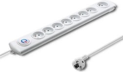 Protección contra sobretensiones con 8 tomas y cable de 1,5 m