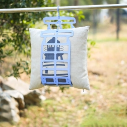 Secador colgante multifuncional para almohadas – azul