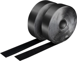 Cinta de velcro autoadhesiva LOGILINK 2×5 m, negra, 25 mm