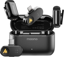Maono WM622 PBC2 micrófono inalámbrico para iPhone/iPad con estuche de carga