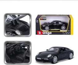 Modelo de coche BBURAGO PORSCHE 911 Carrera S 1:24 negro