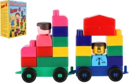Juego de construcción politécnico LORI con bloques de colores, 76 piezas