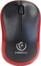 Ratón inalámbrico Rebeltec Meteor rojo