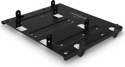 Bastidor de montaje metálico para 4x HDD de 2.5" en bahía de 5.25" negro