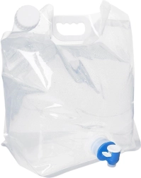 Depósito plegable de agua con grifo de 11 l
