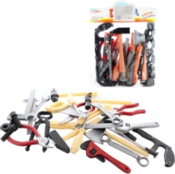 Bolsa infantil con herramientas: juego de herramientas de plástico para pequeños manitas