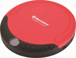 Reproductor de CD portátil ROADSTAR Discman negro‑rojo
