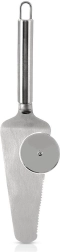 Látula de acero inoxidable Orion con cortador de pizza 28 cm