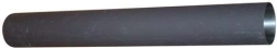 Tubo de humo 150 mm, longitud 750 mm, espesor 1,5 mm, negro